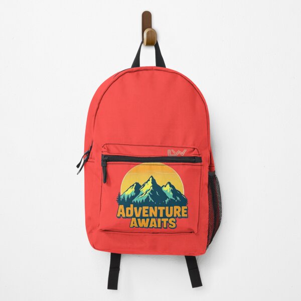 Item preview, Adventure Awaits Vintage Mountain Sunset - Outdoor & Hiking Design designed and sold by LUKOWEAR.