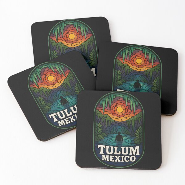 Item preview, Tulum Mexico Mystical Cenotes Stained Glass Art designed and sold by TomFrontierArt.
