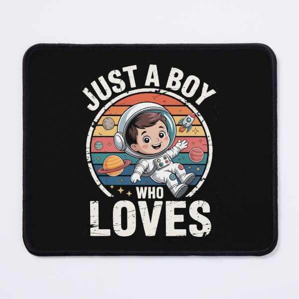 Item preview, Just A Boy Who Loves Space Cute Astronaut Kids designed and sold by MizoX7.