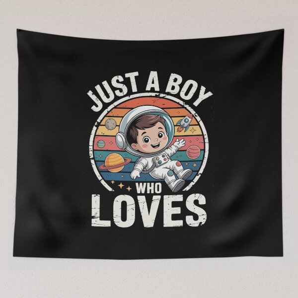 Item preview, Just A Boy Who Loves Space Cute Astronaut Kids designed and sold by MizoX7.