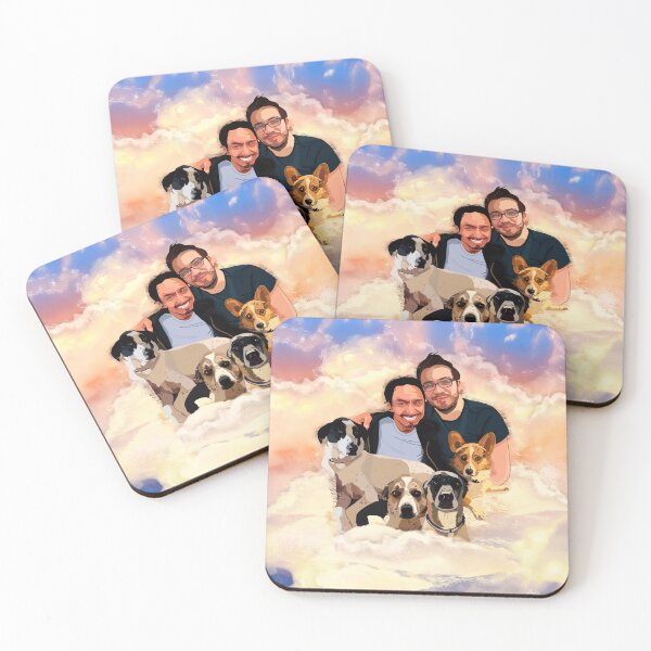 Item preview, Carl, Jacob and the pups Digital Art Drawn by Joseph Montoya  designed and sold by Josephmontoyaart.