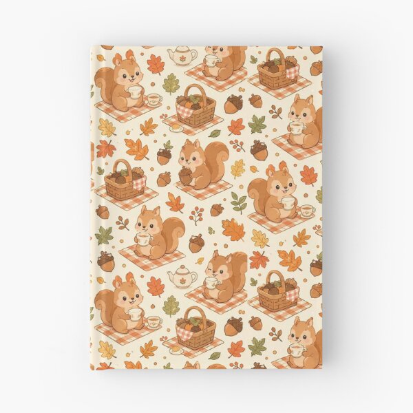 Item preview, Squirrel Autumn Acorn Picnic Pattern designed and sold by Soft Berry Studio.