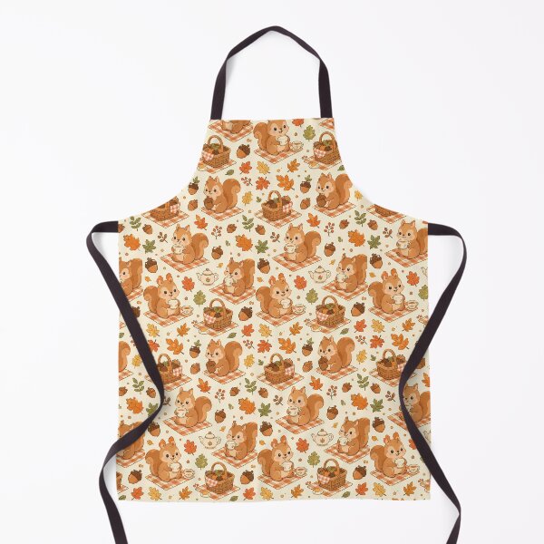 Item preview, Squirrel Autumn Acorn Picnic Pattern designed and sold by Soft Berry Studio.