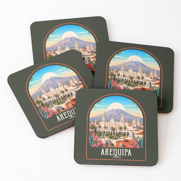Item preview, Arequipa Vintage Travel Illustration designed and sold by HomeLivingCo.