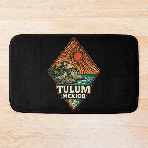 Item preview, Tulum Mexico Mayan Ruins Trippy Art designed and sold by TomFrontierArt.