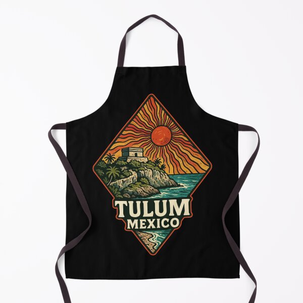 Item preview, Tulum Mexico Mayan Ruins Trippy Art designed and sold by TomFrontierArt.