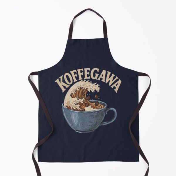 Item preview, Koffegawa – Great Wave of Coffee, Funny Japanese Ukiyo-e Parody for Coffee Lovers designed and sold by SweetRepeat.