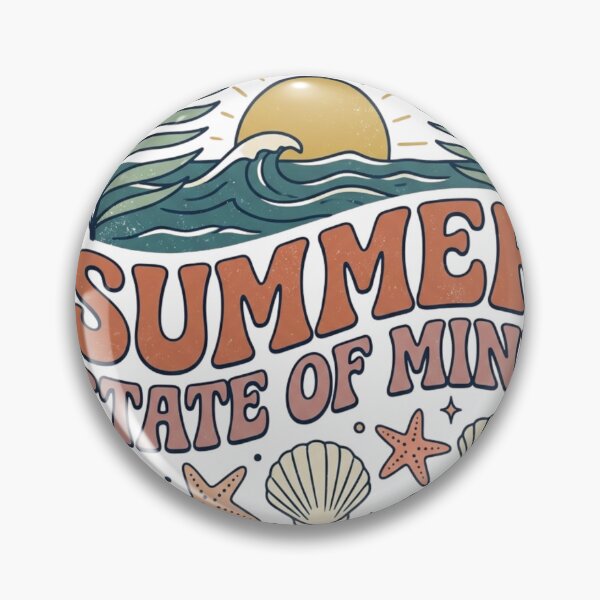 Item preview, Summer State Of Mind Retro Coastal Seashell Ocean Waves designed and sold by PACS0011.