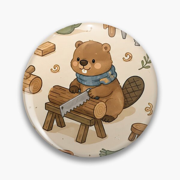 Item preview, Beaver Cozy Woodshop Pattern designed and sold by Soft Berry Studio.