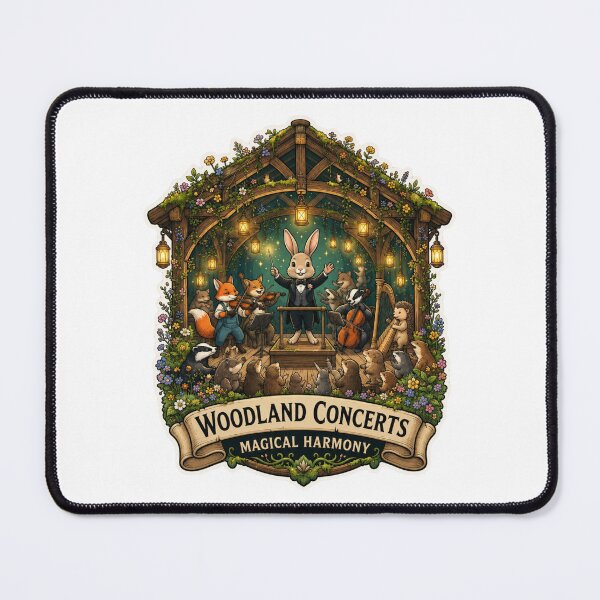 Item preview, Woodland Concerts | Magical Woodland Orchestra | Rabbit Conductor | Forest Symphony | Cottagecore Fantasy Music | Storybook Animal Choir designed and sold by MrDev.