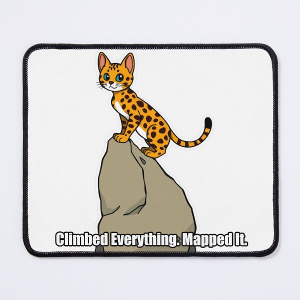 Item preview, Bengal Cat - Climbed Everything Mapped It - Funny Bengal Cat Gift designed and sold by pawdrops.