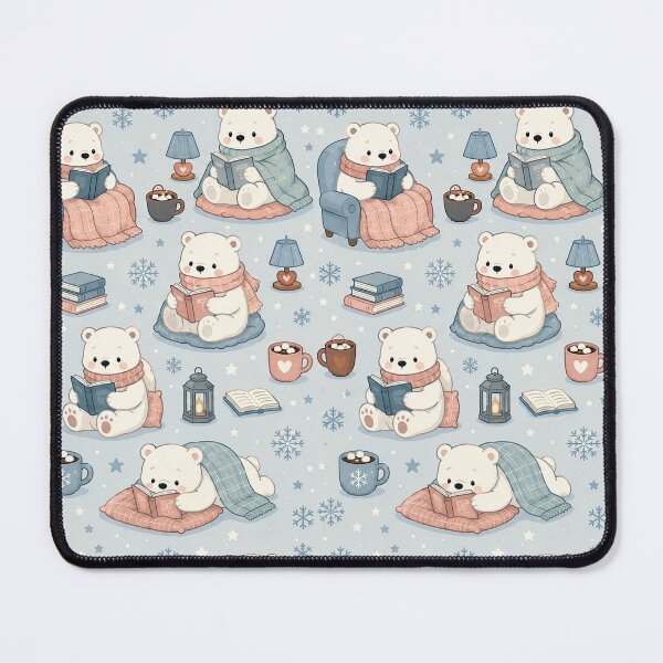 Item preview, Polar Bear Winter Reading Pattern designed and sold by Soft Berry Studio.