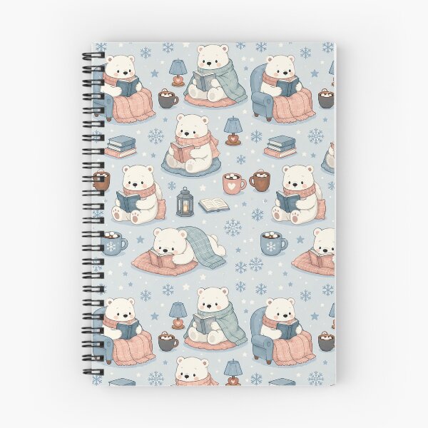 Item preview, Polar Bear Winter Reading Pattern designed and sold by Soft Berry Studio.