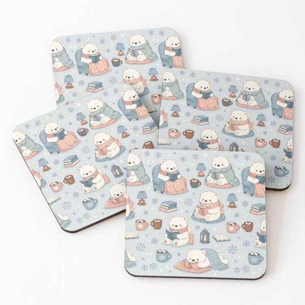 Item preview, Polar Bear Winter Reading Pattern designed and sold by Soft Berry Studio.