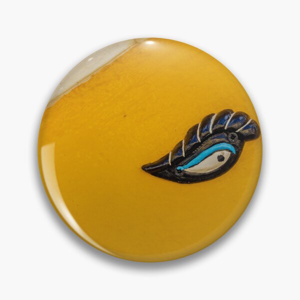 Item preview, Painted Boat Eye Detail On Colorful Hull With Yellow Blue And Red Stripes, Close-Up designed and sold by Nmallia.