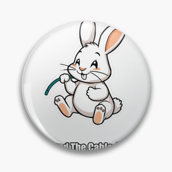 Item preview, Rabbit - Destroyed The Cable Happily - Funny Rabbit Gift designed and sold by pawdrops.