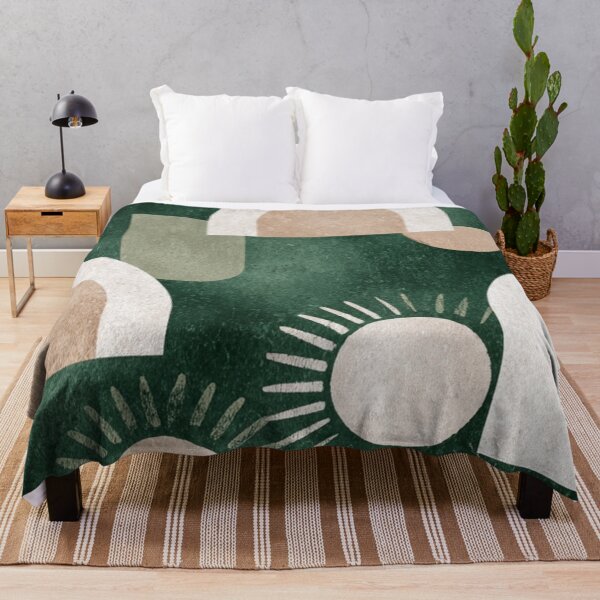Item preview, Boho Nature Seamless Pattern - Sun Moon Forest Green Beige designed and sold by DkSpirit.
