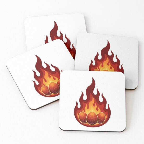 Item preview, Fiery Dragon Eggs - Burning Mythical Flame Art designed and sold by Dzblack.