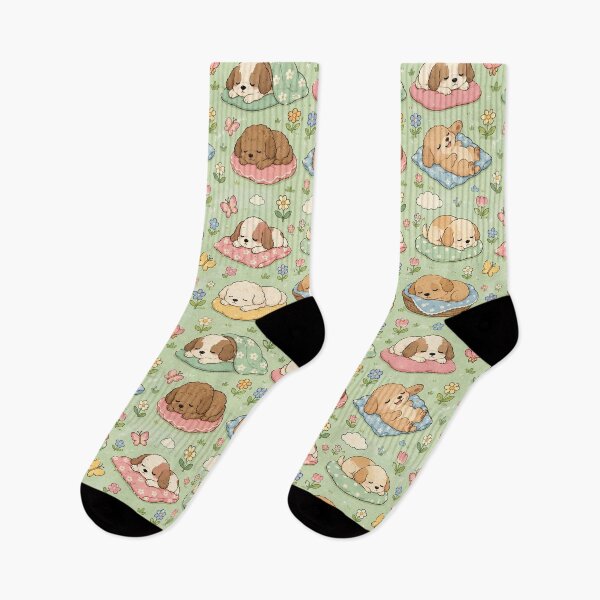 Item preview, Puppy Spring Garden Nap Pattern designed and sold by Soft Berry Studio.