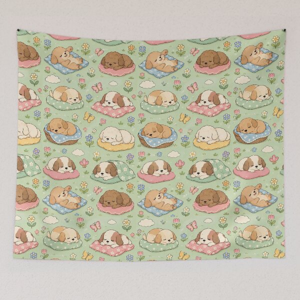 Item preview, Puppy Spring Garden Nap Pattern designed and sold by Soft Berry Studio.