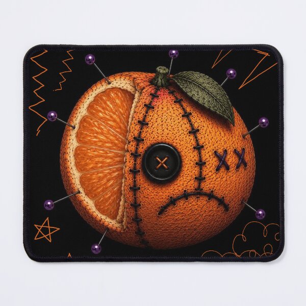 Item preview, Spooky VooDoo Orange Doll Stitched Face - Black Version designed and sold by CaylaTay.
