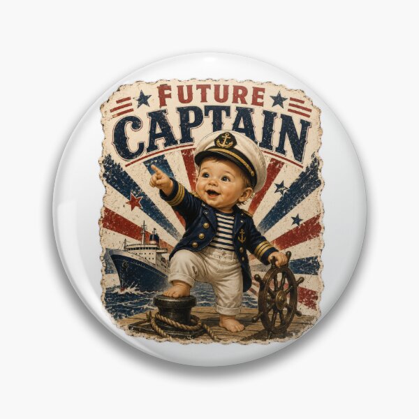 Item preview, Future Captain Baby Vintage Nautical designed and sold by NucciCollective.