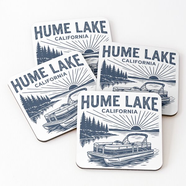 Item preview, Vintage Hume Lake California Outdoors Vacation Pontoon Boat Sunset Camping Nature Travel designed and sold by conggamenhatvip.