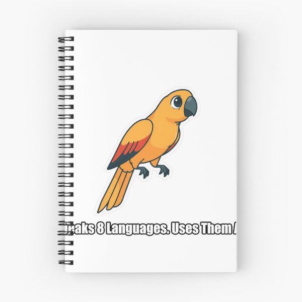 Item preview, Parrot - Speaks 8 Languages Uses Them All - Funny Parrot Gift designed and sold by pawdrops.