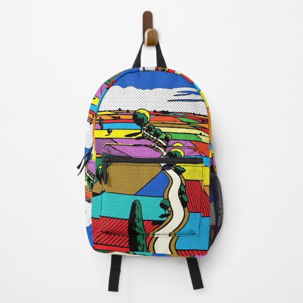 Item preview, Pop Art Farmland — Colorful Halftone Landscape designed and sold by RamyGallery.