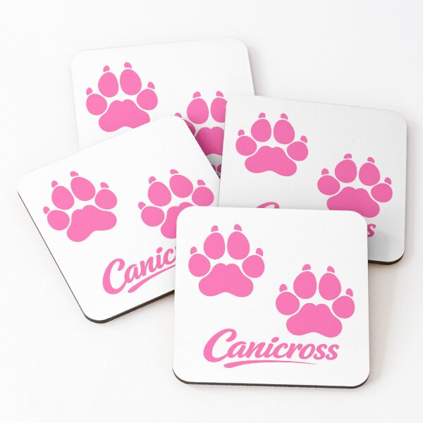 Item preview, Canicross – Pink Double Dog Paw Prints designed and sold by OTSC.