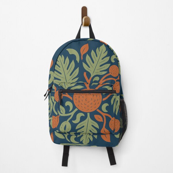 Item preview, Polynesian Breadfruit Uru – Olive & Terracotta Botanical Folk Art designed and sold by Tahitifaifai.