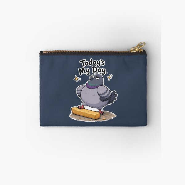 Item preview, Today's My Day Funny Confident Pigeon Bread Lover Sticker designed and sold by SimplePoDesign.
