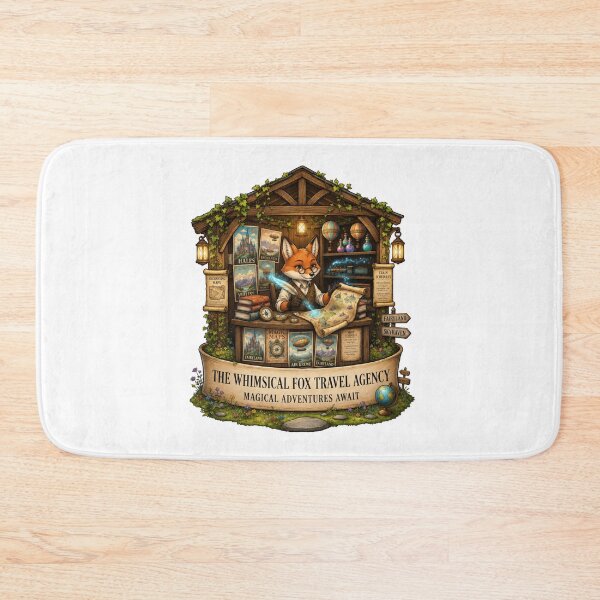 Item preview, The Whimsical Fox Travel Agency | Enchanted Fantasy Travel Office | Magical Maps & Adventure Planner | Woodland Explorer | Storybook Cottagecore designed and sold by MrDev.