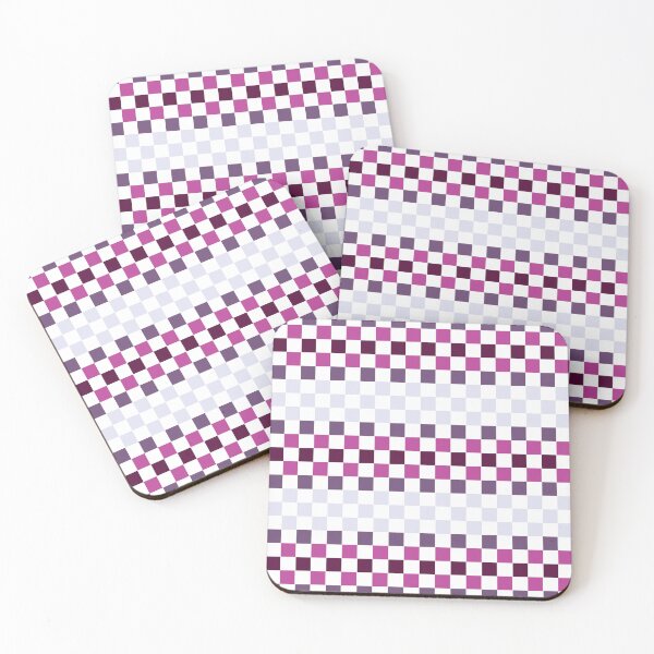 Item preview, Amethyst Bloom Checkerboard Pattern – Purple and Magenta Geometric Seamless Design designed and sold by ViviNyks.