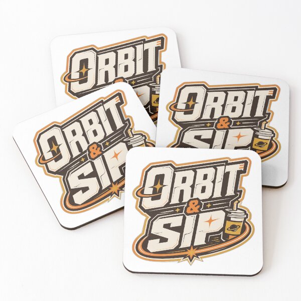 Item preview, Modern Graffiti Typography - 'Orbit & Sip' Bold Text Art designed and sold by Jaani-T.