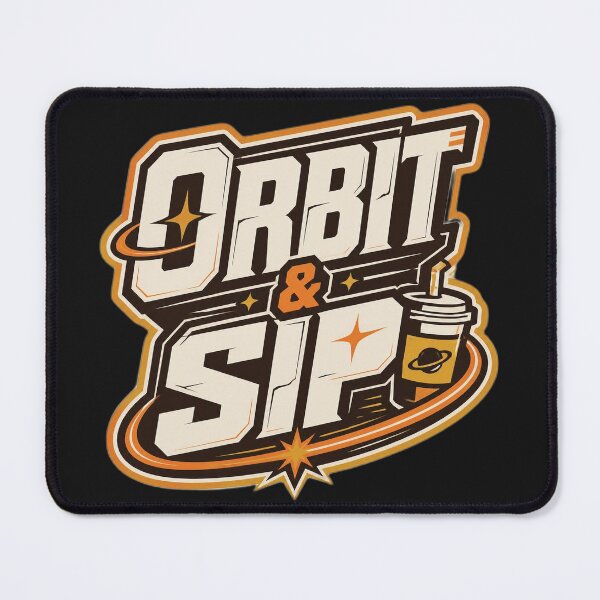 Item preview, Modern Graffiti Typography - 'Orbit & Sip' Bold Text Art designed and sold by Jaani-T.