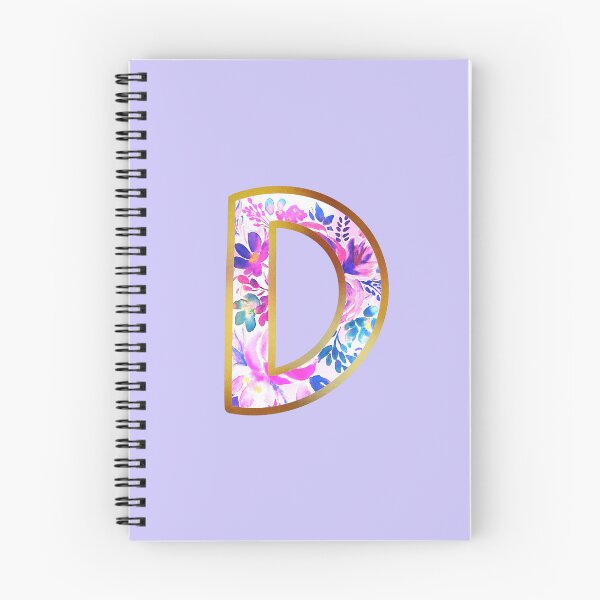 Item preview, D alphabet letter Floral Lettering  designed and sold by elenabdesigns.