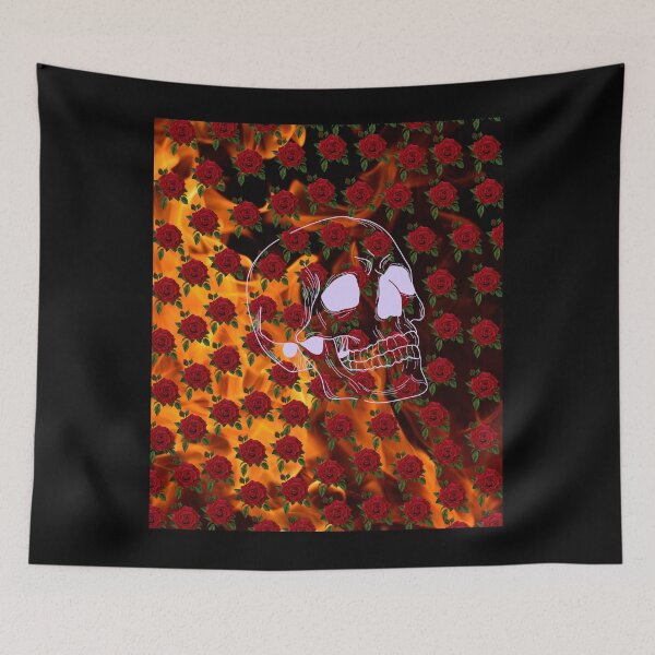 Item preview, flaming skull designed and sold by jdawgs-designs.