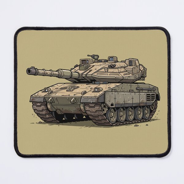 Item preview, Merkava Tank – Cartoon Illustration designed and sold by IDGY_de.