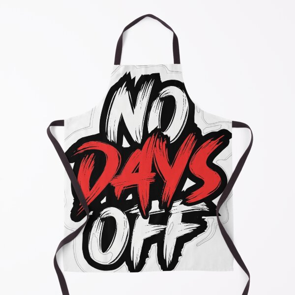 Item preview, No Days Off Motivational Bold Typography Sticker designed and sold by MAStrends.