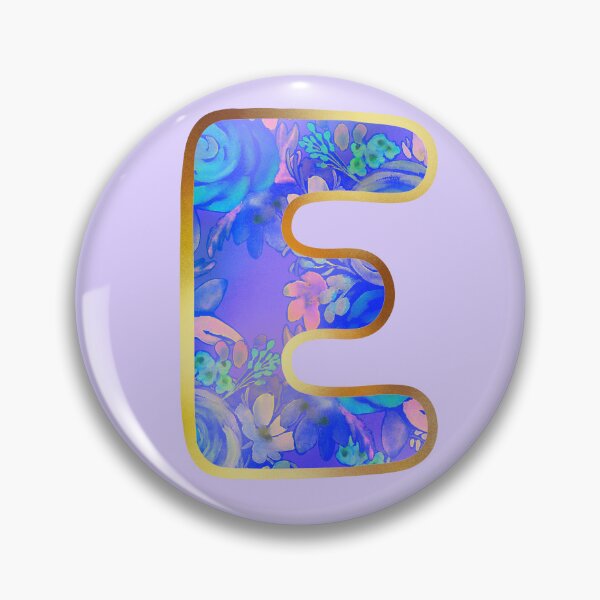 Item preview, E alphabet letter Floral Lettering  designed and sold by elenabdesigns.