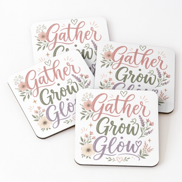 Item preview, Gather, Grow, Glow, Christian Women’s Fellowship | Inspirational Floral Faith Design designed and sold by Jas-Mine Croche & More LLC.