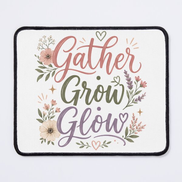 Item preview, Gather, Grow, Glow, Christian Women’s Fellowship | Inspirational Floral Faith Design designed and sold by Jas-Mine Croche & More LLC.