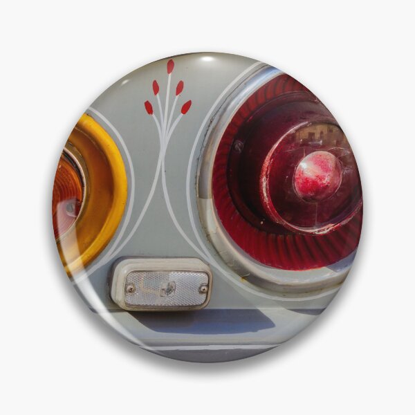 Item preview, Classic Car Tail Lights Closeup With Retro Pinstriping and Painted Detail on Vintage Body designed and sold by Nmallia.