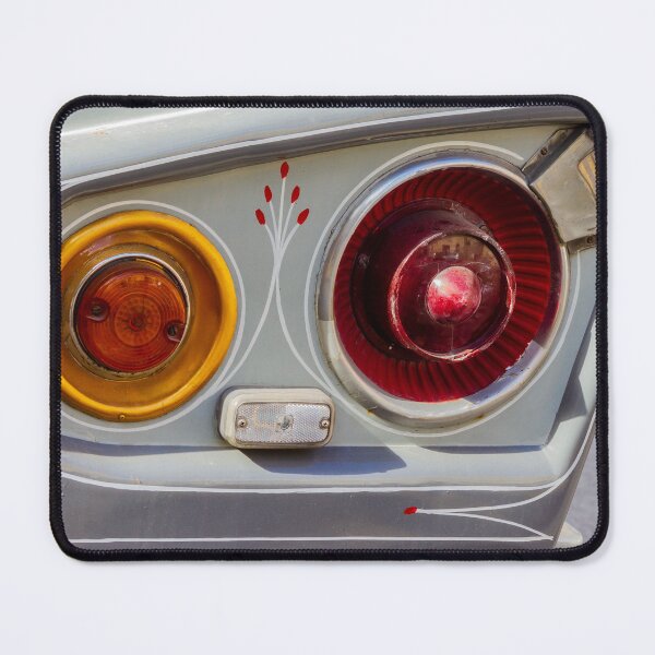 Item preview, Classic Car Tail Lights Closeup With Retro Pinstriping and Painted Detail on Vintage Body designed and sold by Nmallia.