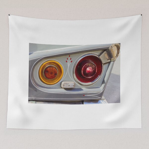Item preview, Classic Car Tail Lights Closeup With Retro Pinstriping and Painted Detail on Vintage Body designed and sold by Nmallia.