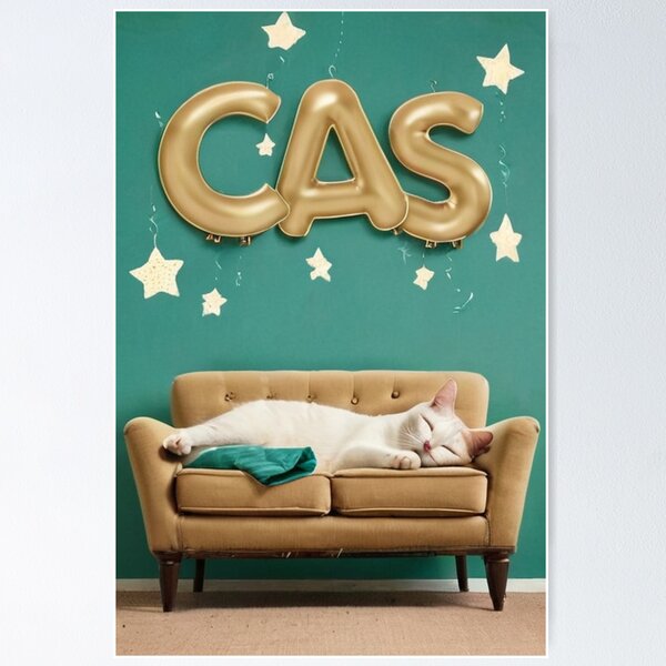 Item preview, Art - Decorative CAS Letters, Modern Playful Composition designed and sold by World-Pets.