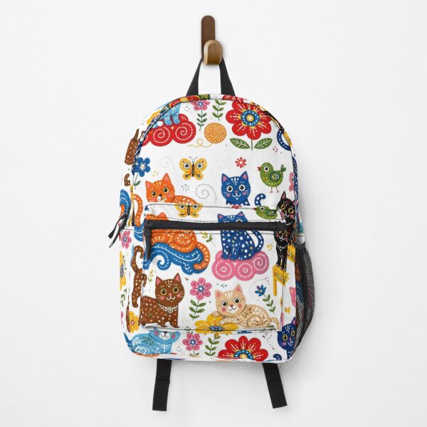 Item preview, Folk Illustration: Colorful Cats | 9 Cute Kittens in Popular Style designed and sold by Natalia-Vlad.
