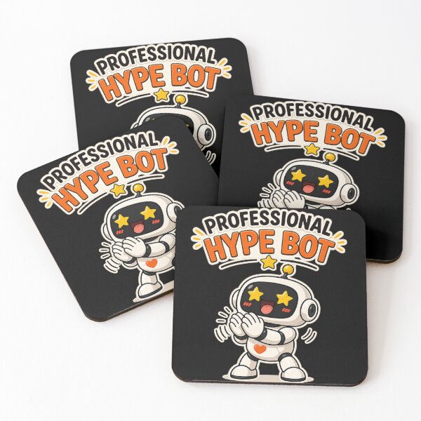 Item preview, Professional Hype Bot | Cute AI Robot | Funny Tech Geek Programmer Gift T-Shirt designed and sold by Made You Smirk.