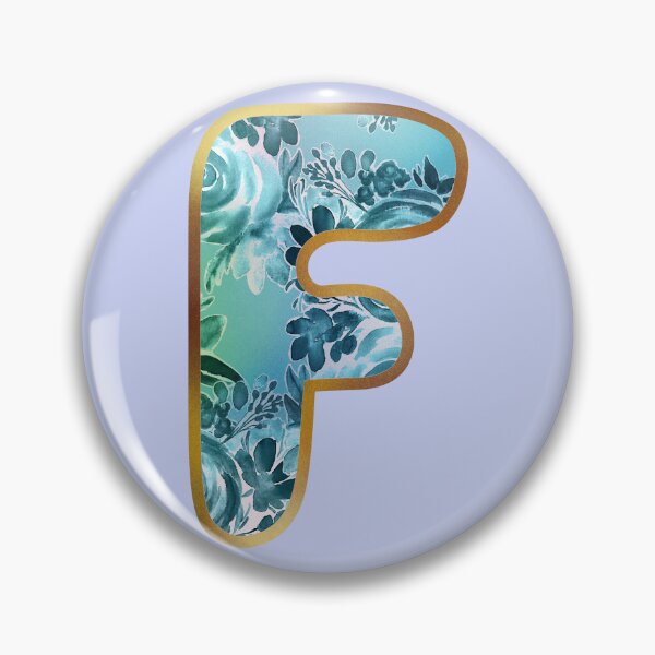 Item preview, F alphabet letter Floral Lettering  designed and sold by elenabdesigns.